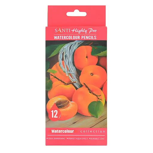 Олівці акварельні Santi Highly Pro, 12 шт. - фото 3