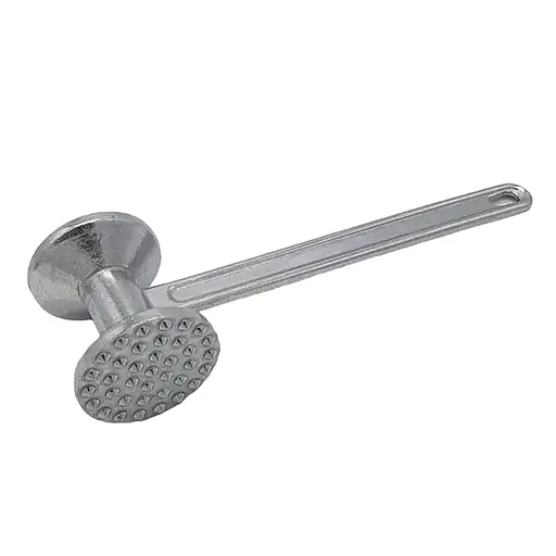 Кухонний молоток двосторонній для відбиття м'яса та відбивних алюмінієвий литий 22 см, Kitchen Master 86658 - фото 5