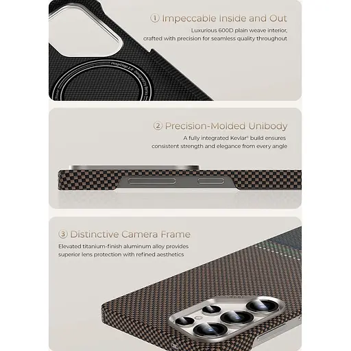 Чехол Benks Prestige ArmorAir Kevlar Case Magnetic для Samsung Galaxy S25 Ultra Black (6948005910884) [141719] - фото 20