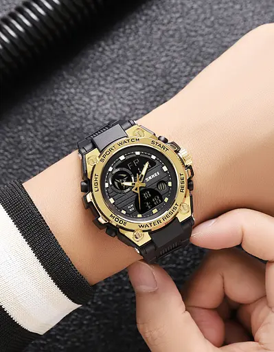 Наручний годинник чоловічий 2360BKGD Black-Gold Skmei acs0029965 - фото 4
