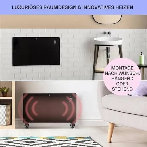 Конвекційний обігрівач Klarstein Bansin Crystal Smart 2500 Вт (10041211) - фото 3