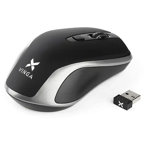 Мышка Vinga MSW-909 Silent black-grey - фото 4