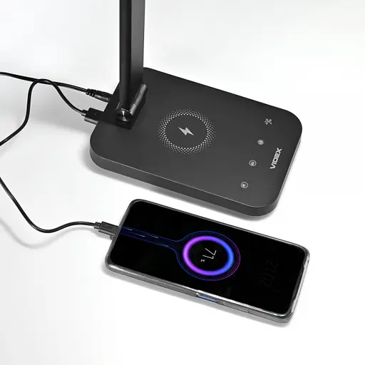 LED лампа настольная с беспроводной зарядкой VIDEX VL-TF17B 18W 1800-6500K - фото 7