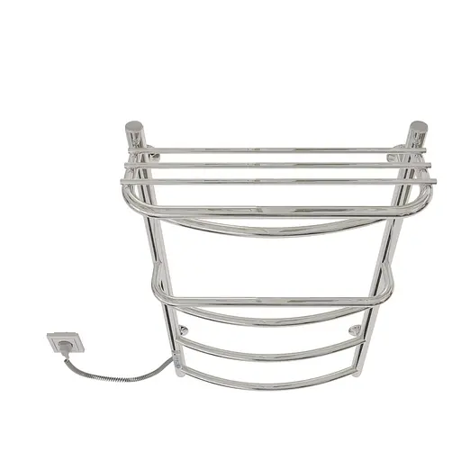 Електрична Сушарка для рушників Kosser Каскад із полицею 800x500/6 EL ДКп02EL, Хром, Ліве - фото 3