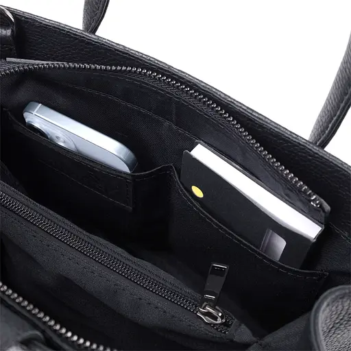 Женская сумка Shvigel с двумя ручками из натуральной кожи 26.5х20.5х13.5 см sum0029007 - фото 8