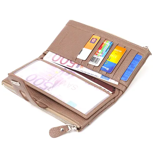 Женский кожаный кошелек Canpellini 19х9.5х1.5 см acs0025142 - фото 4