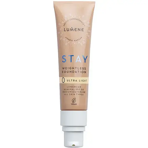 Стійка тональна основа Lumene Stay Weightless SPF 30 відтінок 0 (Ultra Light) 30 мл - фото 1