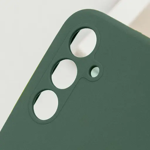Чехол Lakshmi Silicone Cover Full Camera (AAA) для Samsung Galaxy S24 FE Зеленый / Cyprus Green - фото 6