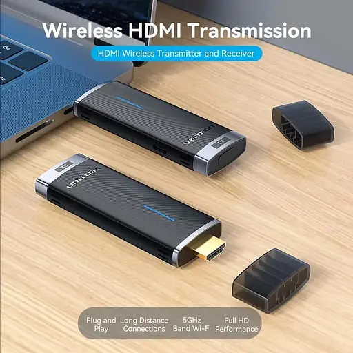 Беспроводной удлинитель HDMI Vention Wireless Transmitter and Receiver ADCB0 - фото 5