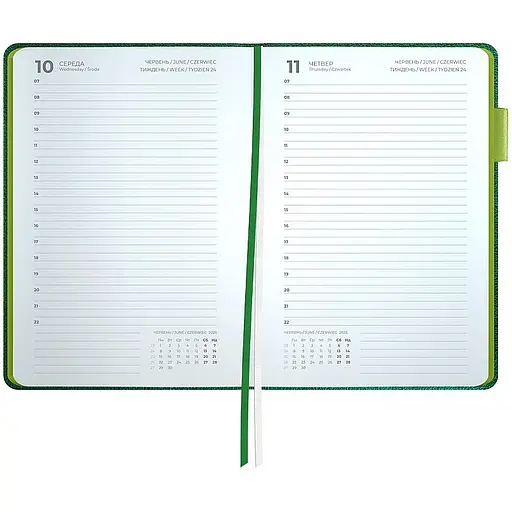 Щоденник Axent Partner Soft Muse 2026 зелений 145 x 210 мм (8827-26-2-A) - фото 3
