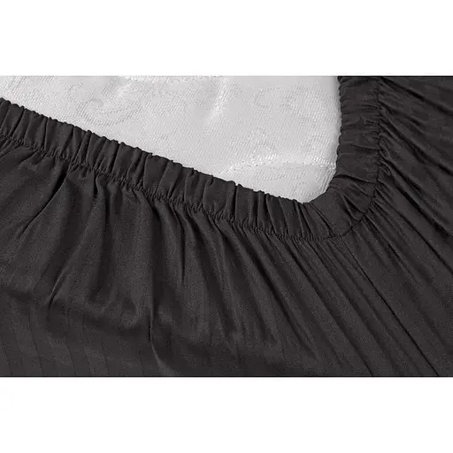 Полуторный постельный комплект сатин черного цвета 327533 - фото 5