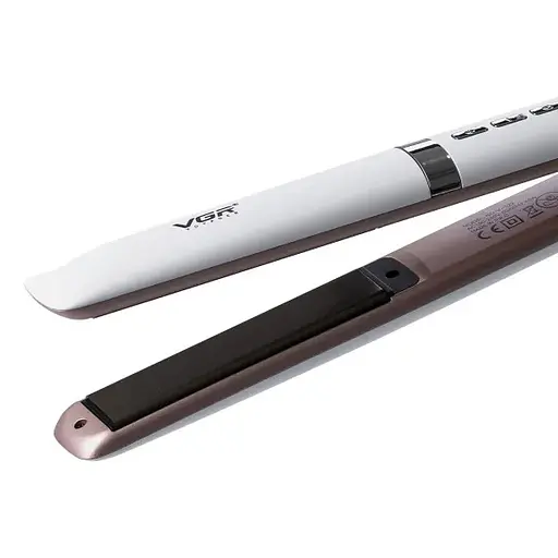 Випрямляч для волосся VGR з плаваючими пластинами білий (V522W) - фото 4