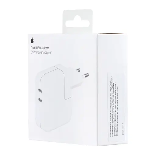 Сетевое зарядное устройство Apple 35W Dual Front USB-C Power Adapter High c0py Белый - фото 2