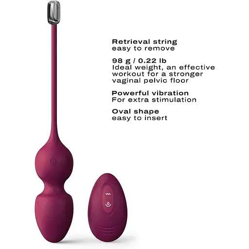 Вагінальні кульки Dorcel Love Balls Plum - фото 3