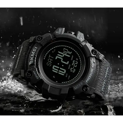 Розумний Годинник Skmei Processor з Шагомером і Барометром Чорний - фото 4