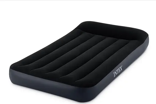 Велюрова кровать одномісна з підголівником, 191x99x25 см, 64141