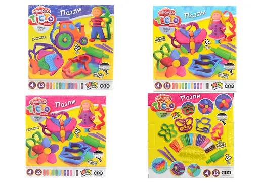 Набор творчества Тесто для лепки Master Do Пазлы, укр/рус, Danko Toys - фото 3