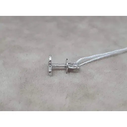 Золота моносережка-пуссета Favoritum з фіанітами. 211896_1_Б - фото 3