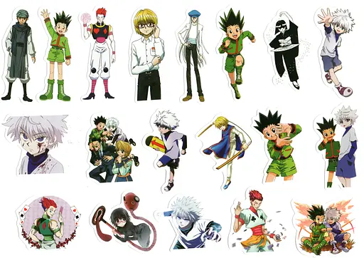 Стікерпак Хантер х Хантер Набір наклейок Hunter × Hunter 50 штук - фото 3