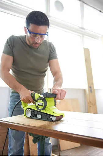 Шлифмашина ленточная Ryobi EBS800 800 Вт - фото 7