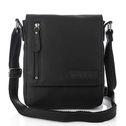 Чоловіча шкіряна сумка через плече Hill&Burry 22.5х18х5 см sum0025723 - фото 3