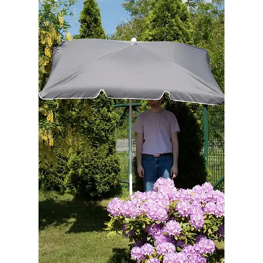 Зонт садовый Jumi Garden 200х130см серый - фото 2