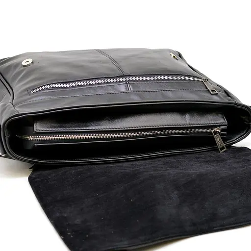 Кожаная мужская сумка через плечо TARWA 37х29.5х11 см sum0025838 - фото 5