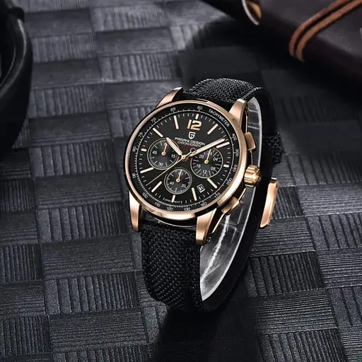 Наручний годинник чоловічий YS008 Rose Gold-Black Pagani Design acs0031090 - фото 3