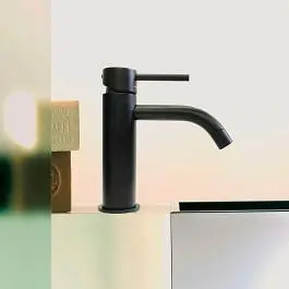 Змішувач для раковини Paffoni Light без донного клапана black matt LIG071NO, Чорний матовий - фото 3