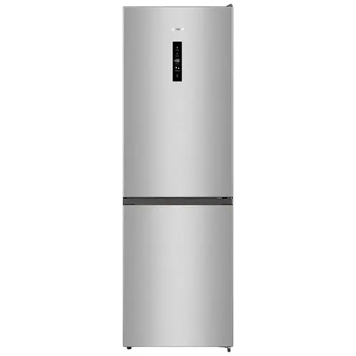Холодильник Gorenje с нижней морозной камерой 185х60х60 см 2 двери 210(110) л А++ NoFrost Plus внешний дисплей серый - фото 1