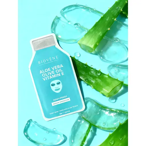 Маска для обличчя Biovene тканинна з алое вера та вітаміном Е