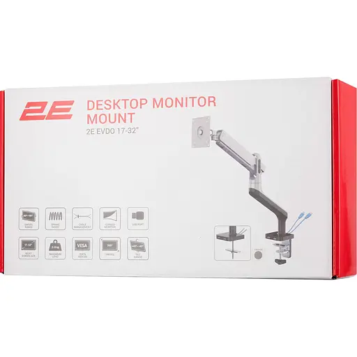 Настільне кріплення для монітора 2E Evdo 17"-32" (2EDGEREDUSB) [144469] - фото 10