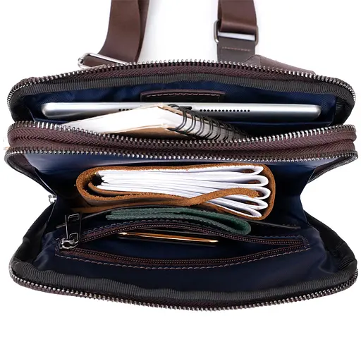 Сумка кожаная мужская SHVIGEL 20х26,5х4,5 см sum0012314 - фото 5