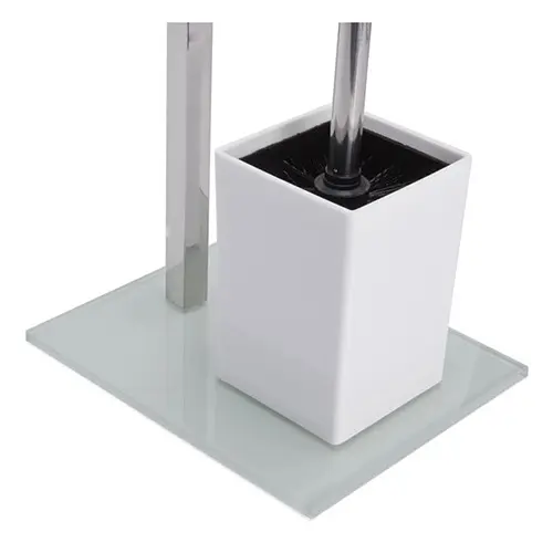 Держатель туалетной бумаги с щеткой PILI белый (141317) - фото 3