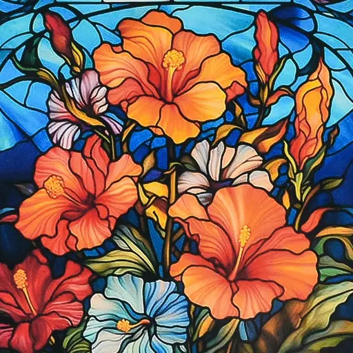 Алмазна мозаїка Квітковий калейдоскоп Strateg DEEX16296 не повна викладка 30х30 см - фото 1