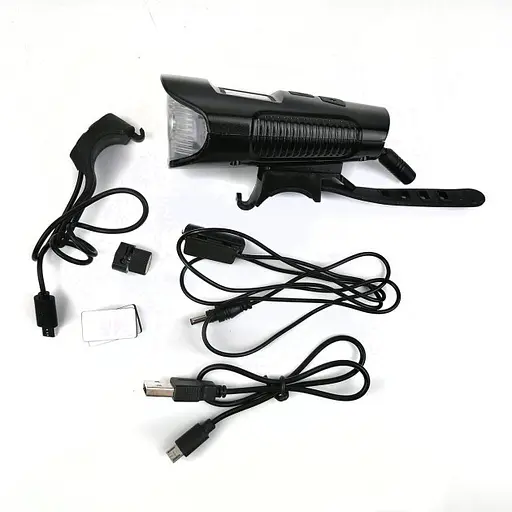 Велосипедный передний фонарь фара FY-317 с сигналом и велокомпьютером - фото 4