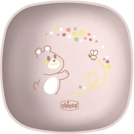 Миска с крышкой Chicco 6м+ розовая (16001.15) - фото 1