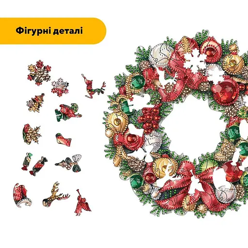 Пазл деревянный Цветной Венок, А1, 500+ элементов, Картонная коробка - фото 3