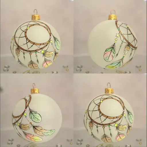 Ялинкова прикраса Санта Шоп Ловець снів скло (4820001154603) - фото 4