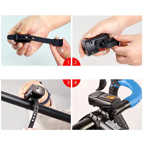 Велосипедный передний фонарь BC23Pro-XPE (ЗУ Type-C + аккумулятор) Велофара - фото 6