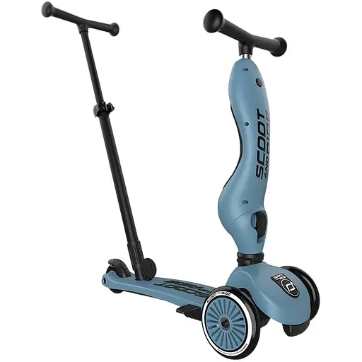 Самокат Scoot and Ride Highwaykick-1 Push and Go серо-синий (SR-240527-STEEL) - фото 6