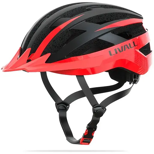 Захисний шолом Livall MT1 NEO (M) Black/Red (54-58см), акустика, мікрофон, сигнали поворотів та стопів, додаток, пульт BR80, Bluetooth