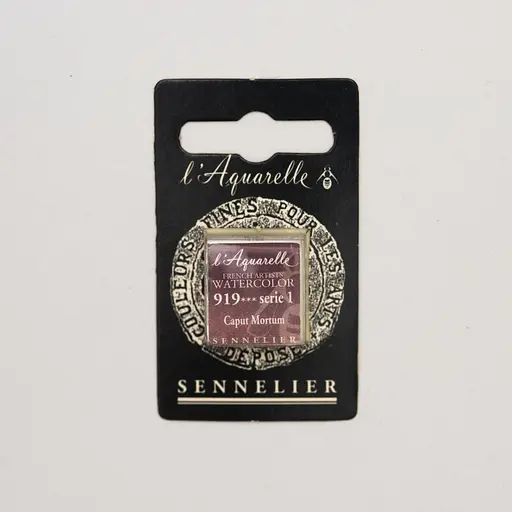 Акварельна фарба Sennelier, полукювета, S1, Капут Мортум (Caput Mortum)