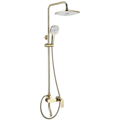 Душова система Rea Storm 2.0 gold з виливом REA-P9530, Золотий - фото 1