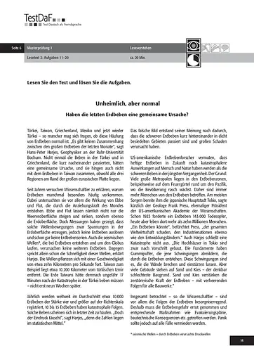 TestDaF Musterprüfung 1. Heft mit Audio-CD - фото 13