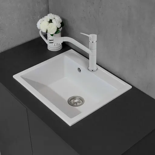 Кухонная мойка Fancy Marble Oregon белый 108060001 - фото 3