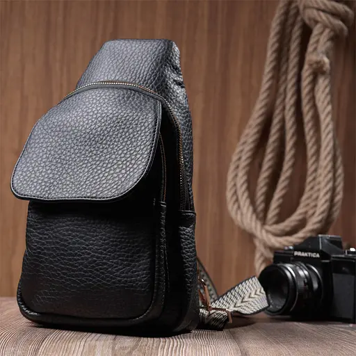 Женская сумка Vintage с одним плечевым ремнем из крупнозернистой экокожи 17х29х9 см sum0026947 - фото 10