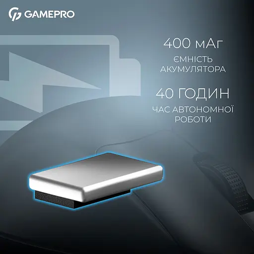 Миша GamePro Asgard Surt Wireless Black (GM017B) [140400] - фото 8