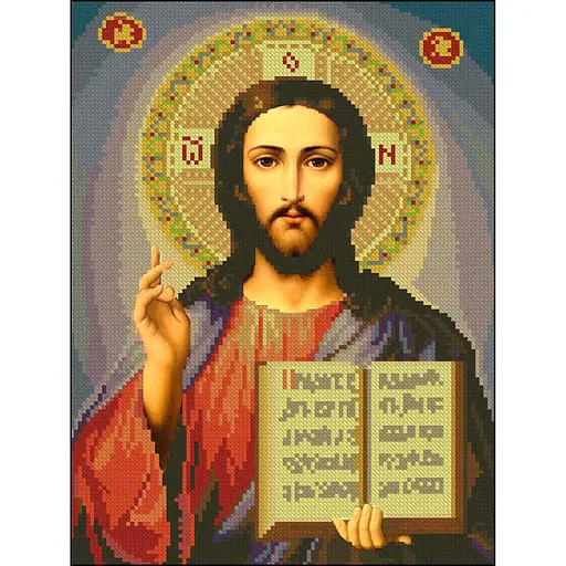 Алмазная мозаика Strateg ПРЕМИУМ Благословение без подрамника размером 30х40 см (ZAV3040-4) - фото 1