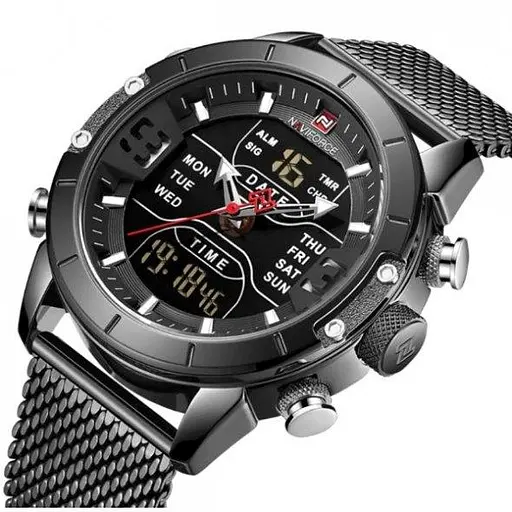 Мужские наручные часы Naviforce Tesla Black NF9153